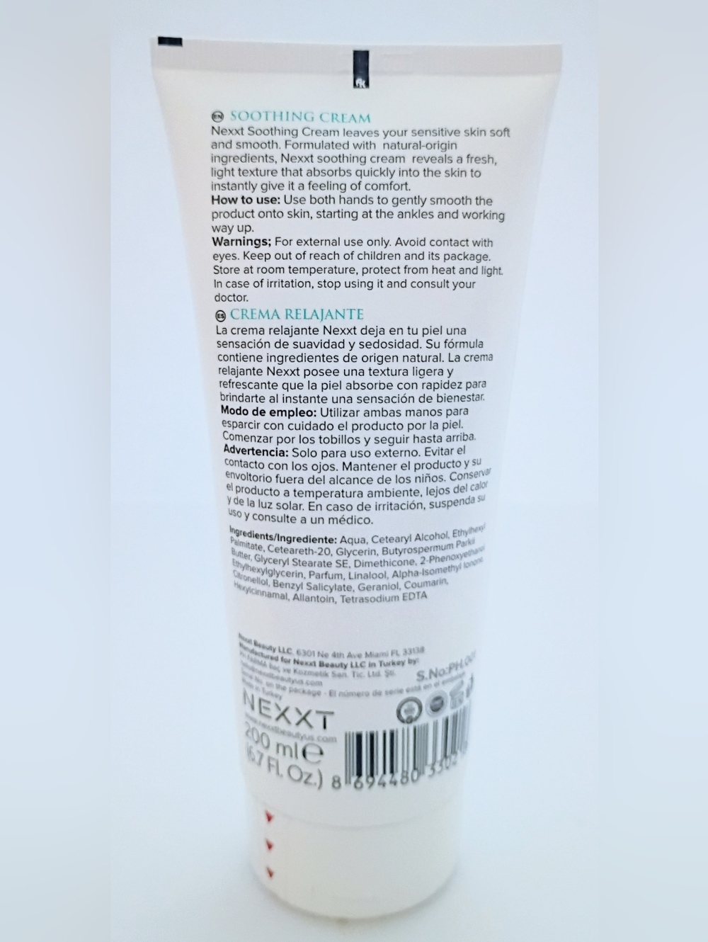 Nexxt Body Care Soothing Cream 200ml Shea Butter Moisturizer NEW - Picture 3 of 5